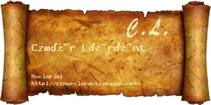 Czmór Lóránt névjegykártya